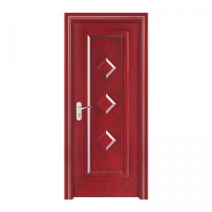 2021 China wood single door wtih smart lock security doors in chaina painting surface treatment