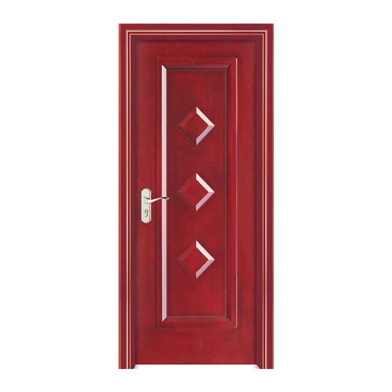 2021 China wood single door wtih smart lock security doors in chaina painting surface treatment