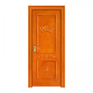 2021 China simple wood door wpc exterior door painted door for commercial cheap