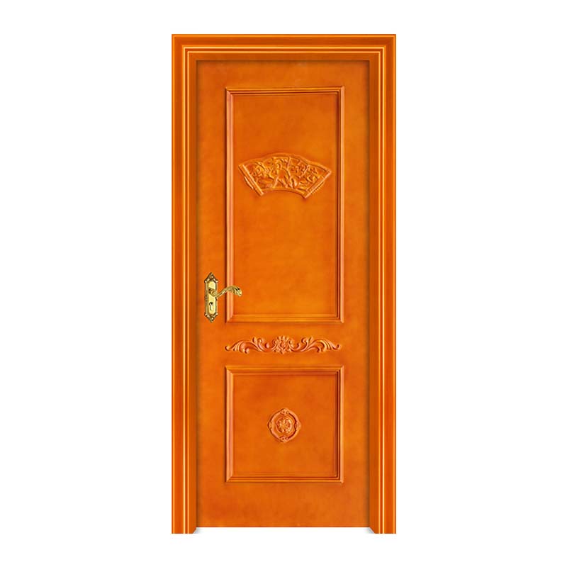 2021 China simple wood door wpc exterior door painted door for commercial cheap